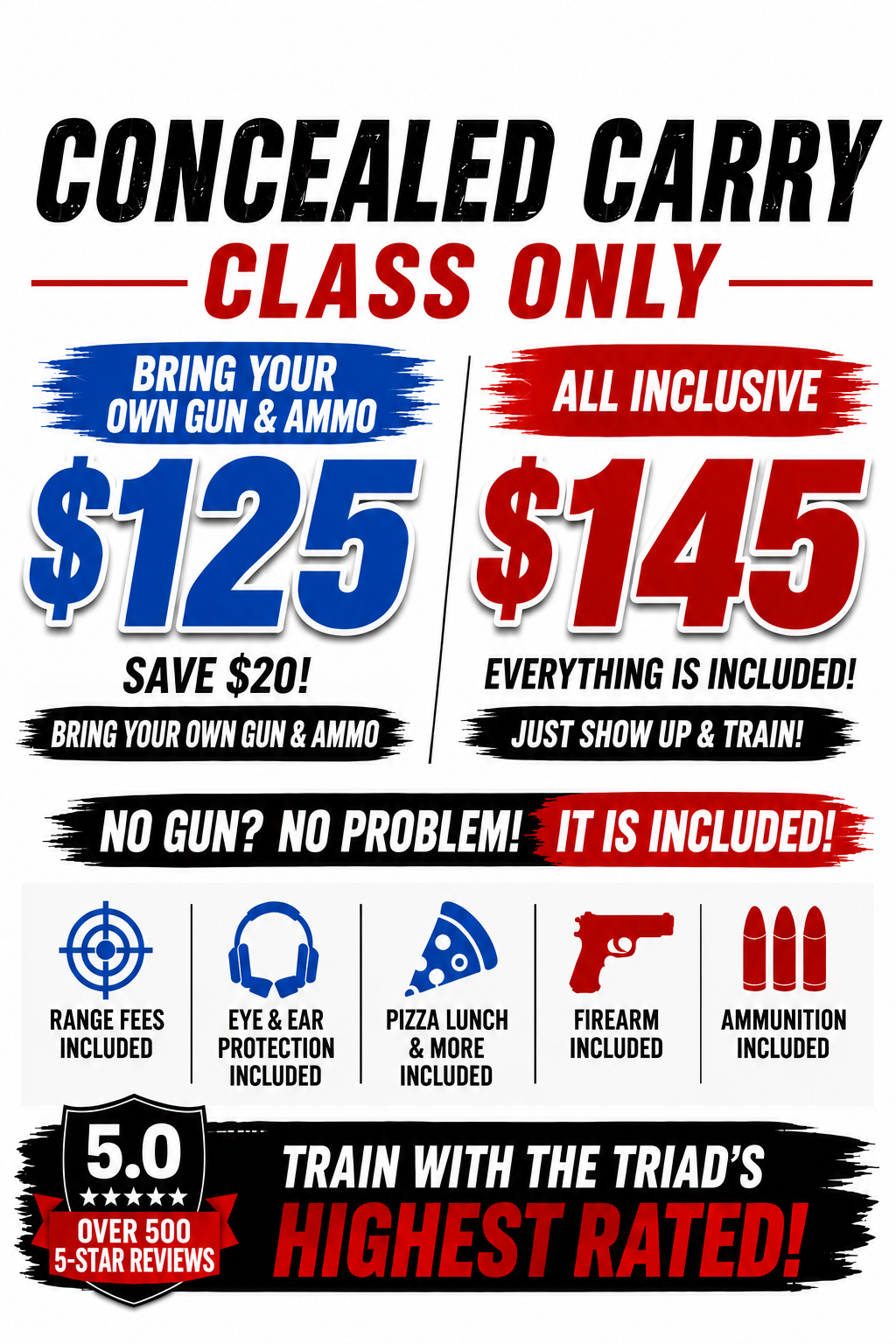 Concealed Carry Class Flyer